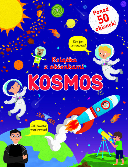 okładka Kosmos Książka z okienkami książka