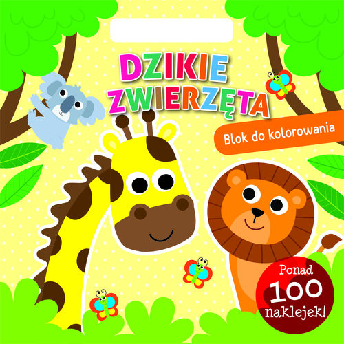 okładka Dzikie zwierzęta Blok do kolorowania książka