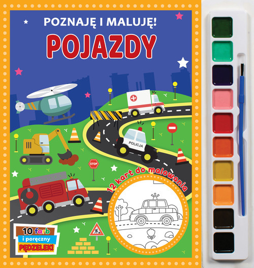 okładka Poznaję i maluję. Pojazdy książka