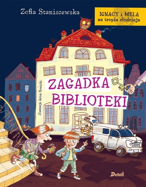okładka Ignacy i Mela na tropie złodzieja Zagadka biblioteki książka