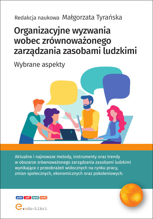 okładka Organizacyjne wyzwania wobec zrównoważonego zarządzania zasobami ludzkimi Wybrane aspekty książka | Mariusz Sołtysik