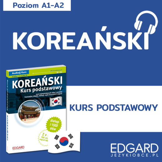 okładka Koreański. Kurs podstawowy mp3 audiobook | MP3 | Paweł Niepla