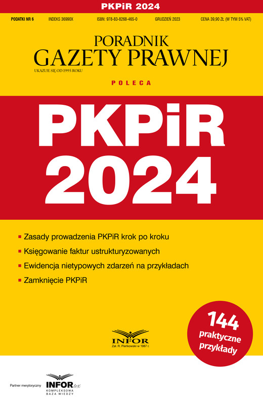 okładka PKPiR 2024 ebook | pdf | Grzegorz Ziółkowski