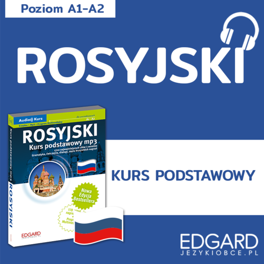 okładka Rosyjski. Kurs podstawowy mp3 audiobook | MP3 | Paulina Jaszczuk, Małgorzata Berg, Volha Masliukova