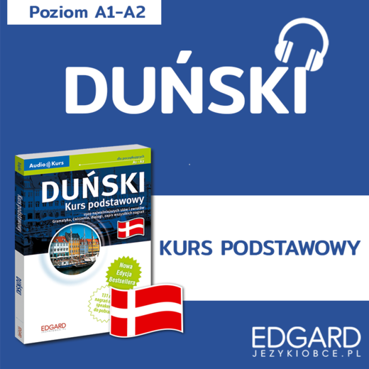 okładka Duński. Kurs podstawowy mp3 audiobook | MP3 | Michael Hardenfelt, Katarzyna Malecha