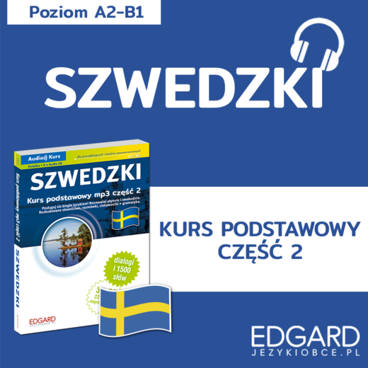 okładka Szwedzki. Kurs podstawowy mp3 część 2 audiobook | MP3 | Jakub Bero, Katarzyna Kruk, Claudia Kaliczak