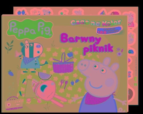 okładka Peppa Pig Czas na kolor Barwny piknik książka