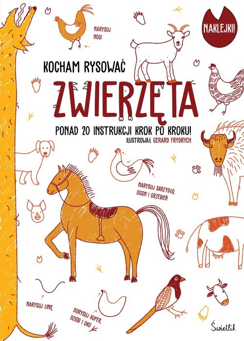 okładka Zwierzęta Kocham rysować książka