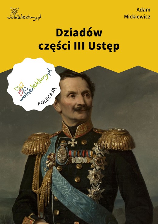 okładka Dziadów części III Ustęp ebook | epub, mobi | Adam Mickiewicz