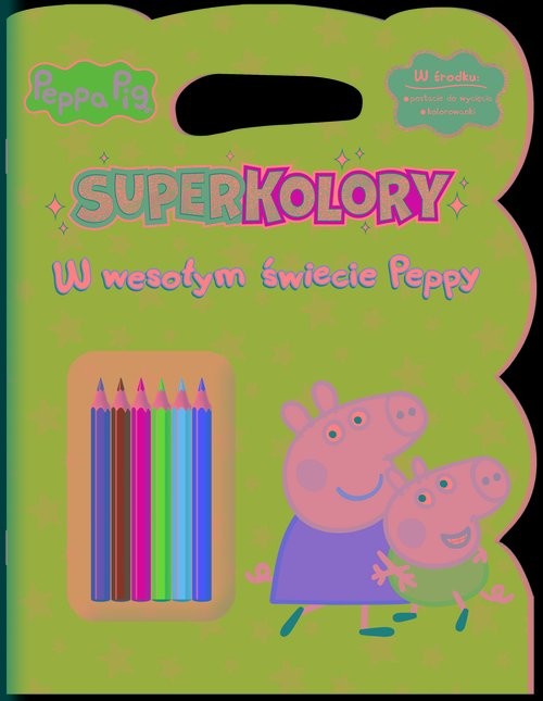 okładka Peppa Pig Superkolory cz. 4 W wesołym świecie Peppy książka
