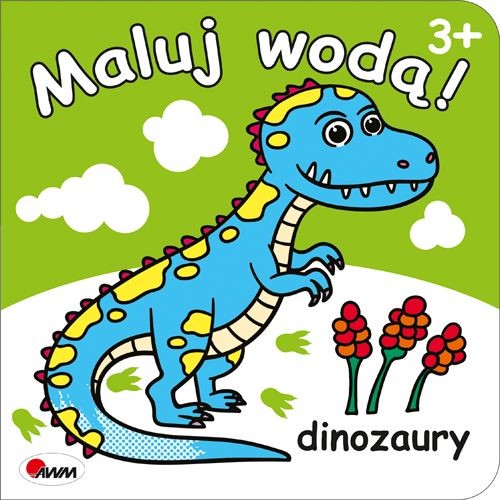 okładka Maluj wodą dinozaury książka
