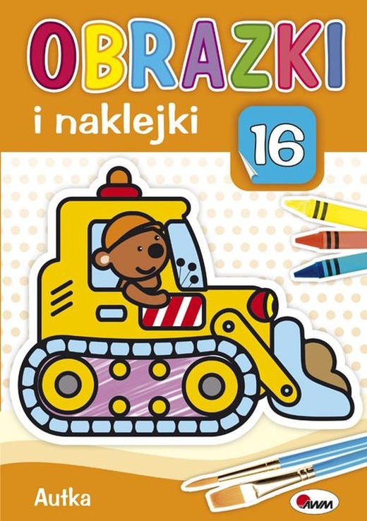 okładka Obrazki i naklejki Autka książka