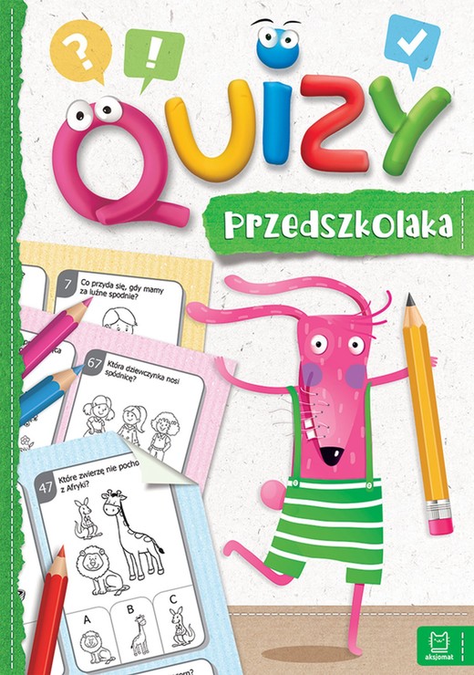 okładka Quizy przedszkolaka cz.1 zielone książka