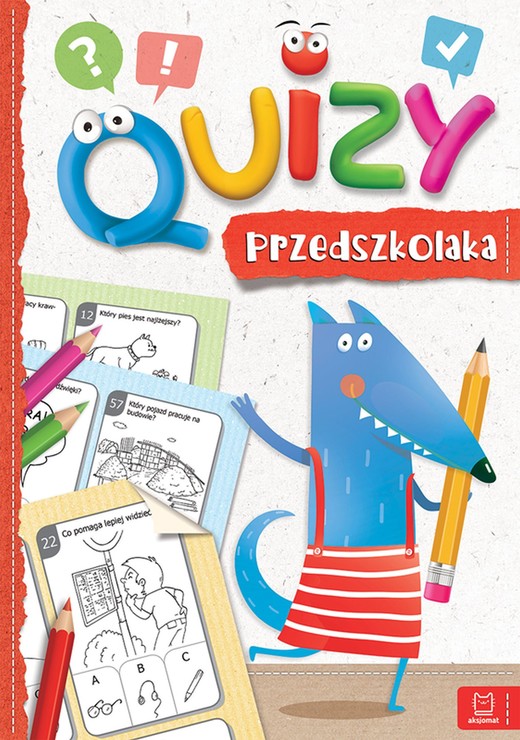 okładka Quizy przedszkolaka cz. 3 czerwone książka