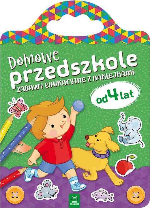 okładka Domowe przedszkole od 4 lat. Zabawy edukacyjne z naklejkami książka