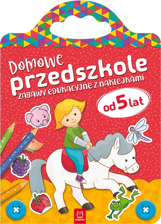okładka Domowe przedszkole od 5 lat. Zabawy edukacyjne z naklejkami książka