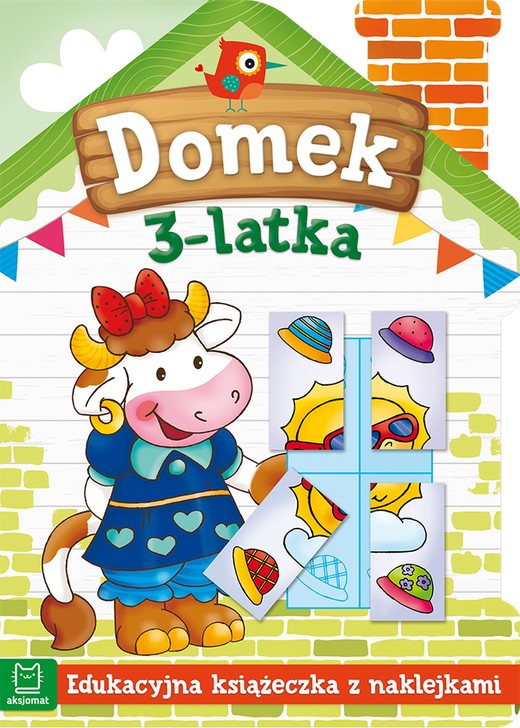 okładka Domek 3-latka. Edukacyjna książeczka z naklejkami książka