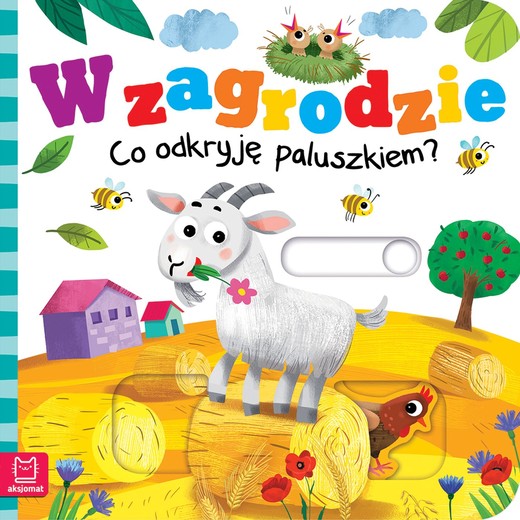 okładka W zagrodzie. Co odkryję paluszkiem? książka | Wasilewicz Grażyna
