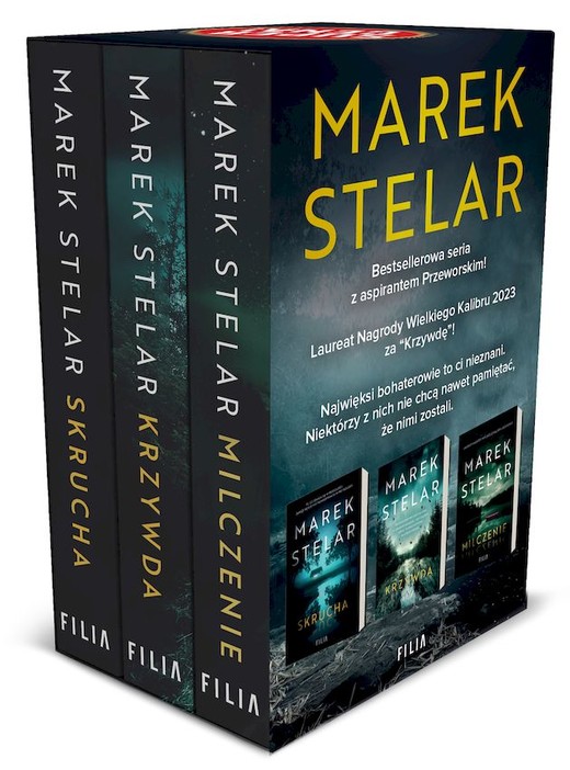 okładka Pakiet: Skrucha / Krzywda / Milczenie książka | Marek Stelar