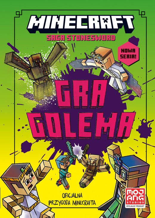 okładka Minecraft Gra golema Saga Stonesword Tom 5 książka