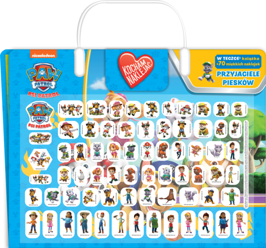 okładka Psi Patrol Kocham naklejać Część 5 Przyjaciele piesków książka