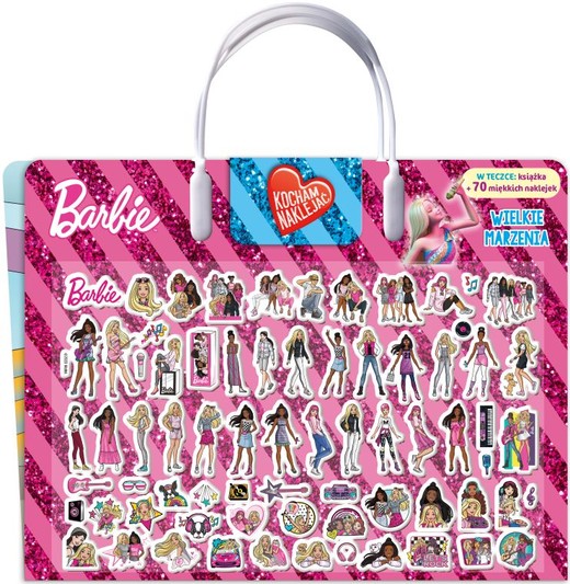 okładka Barbie Kocham naklejać Część 2 Wielkie marzenia książka | null null