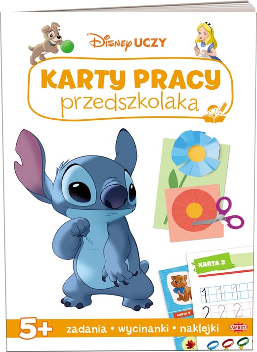 okładka Disney Uczy Karty pracy przedszkolaka 5 lat książka