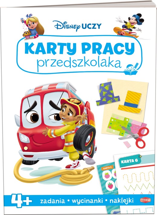 okładka Disney Uczy Karty pracy przedszkolaka 4 lata książka