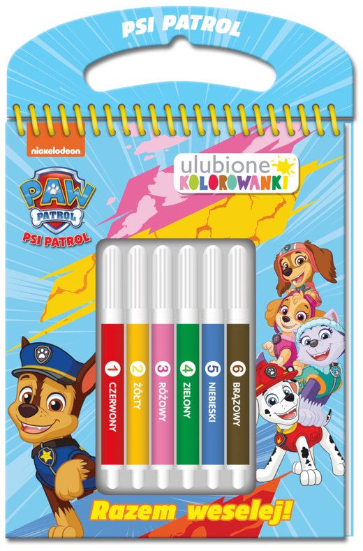 okładka Psi Patrol. Ulubione kolorowanki cz. 2 Razem weselej książka