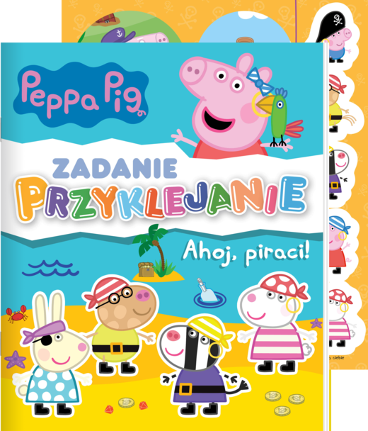 okładka Peppa Pig Zadanie Przyklejanie Część 6 książka