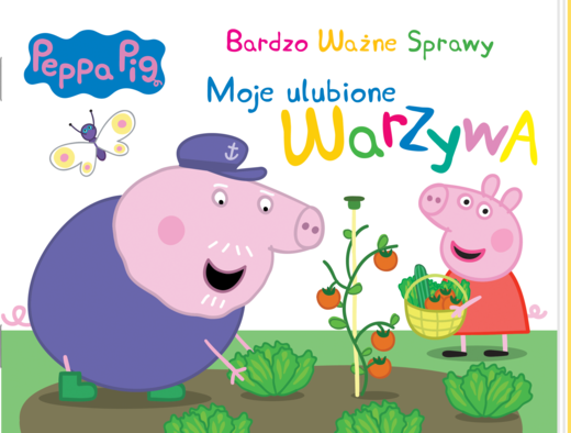 okładka Peppa Pig Bardzo Ważne Sprawy Moje ulubione warzywa książka