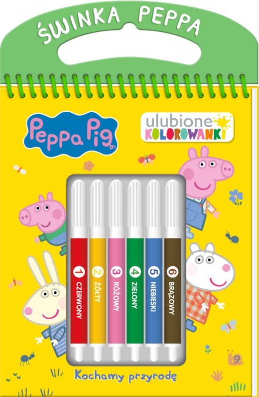 okładka Peppa Pig. Ulubione kolorowanki cz. 2 Kochamy przyrodę książka