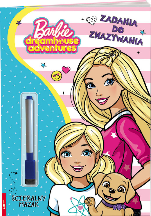 okładka Barbie Dreamhouse Adventures. Zadania do zmazywania książka