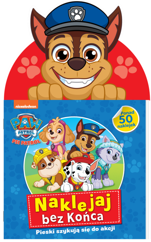 okładka Psi Patrol Naklejaj bez końca Część 6 Pieski szykują się do akcji książka