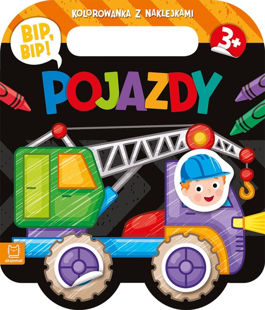 okładka Bip, bip! Pojazdy. Kolorowanka z naklejkami książka