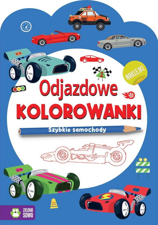okładka Odjazdowe kolorowanki Szybkie samochody książka