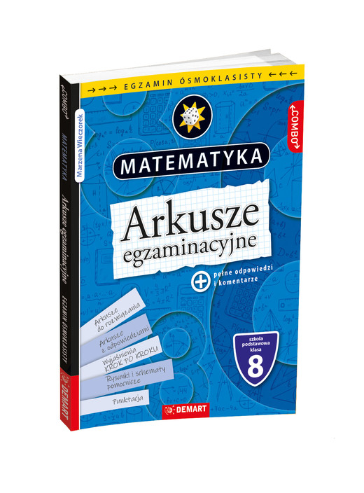 okładka Matematyka. Arkusze egzaminacyjne. Egzamin ósmoklasisty książka | Wieczorek Marzena