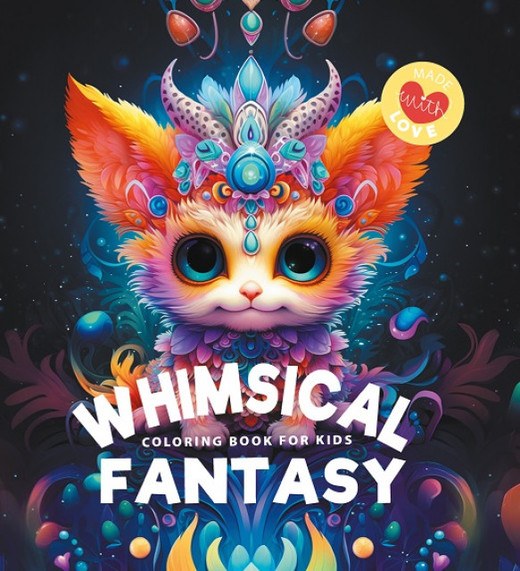 okładka Kolorowanka usztywniana Whimsical Fantasy Stworki książka