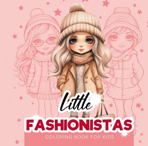 okładka Kolorowanka usztywniana Little Fashionistas Małe projektantki książka