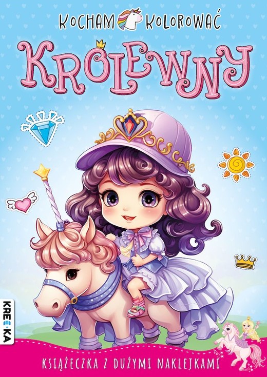 okładka Królewny. Kocham kolorować książka