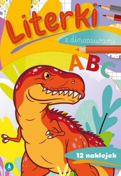 okładka Literki z dinozaurami książka
