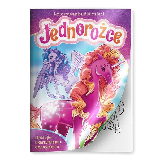 okładka Jednorożce. Kolorowanka dla dzieci książka