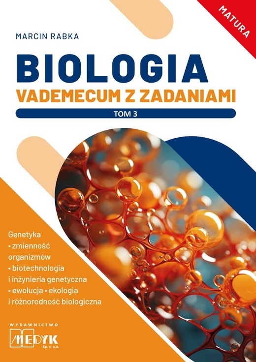 okładka Biologia Vademecum z zadaniami Tom 3. książka
