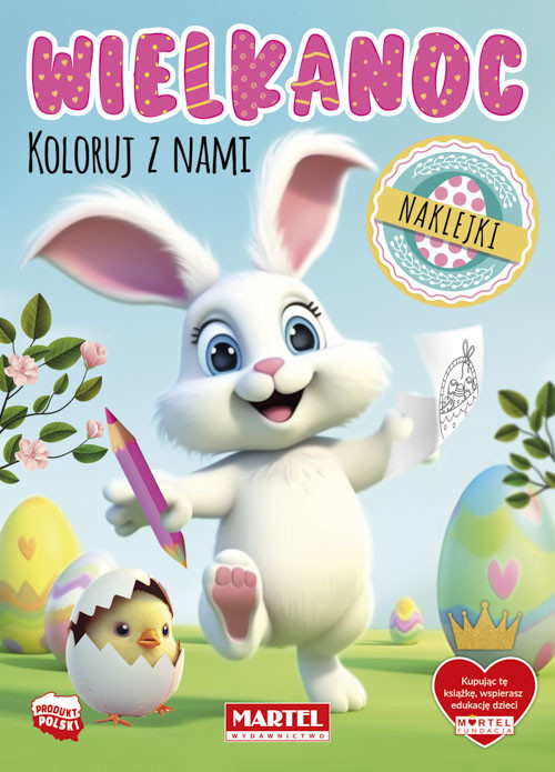 okładka Wielkanoc. Koloruj z nami z naklejkami książka | Jarosław Żukowski