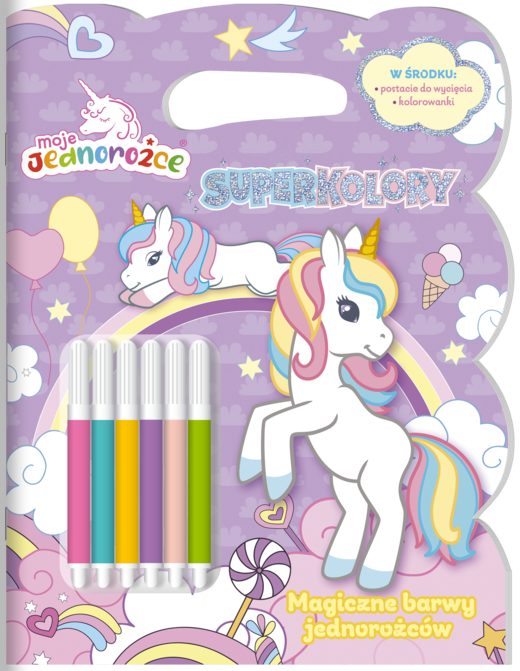 okładka Magiczne barwy jednorożców. Moje jednorożce. Superkolory książka