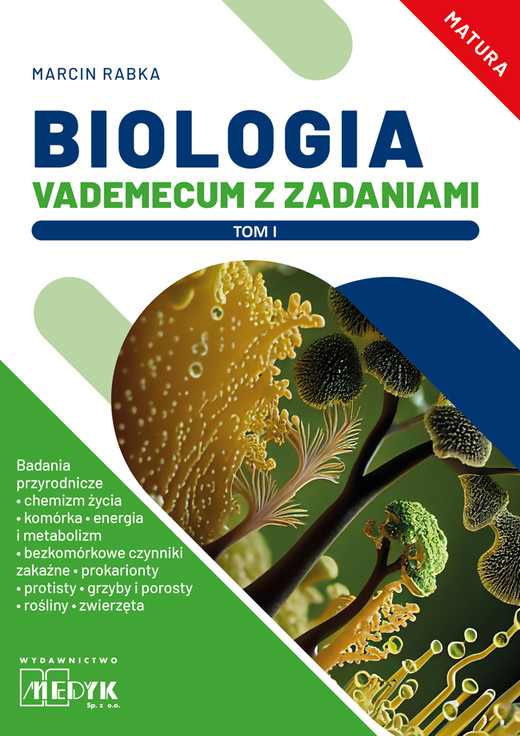 okładka Biologia Vademecum z zadaniami Tom 1. książka