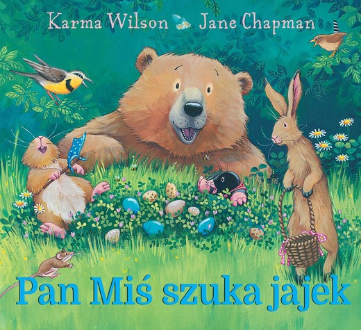 okładka Pan Miś szuka jajek książka | Karma Wilson