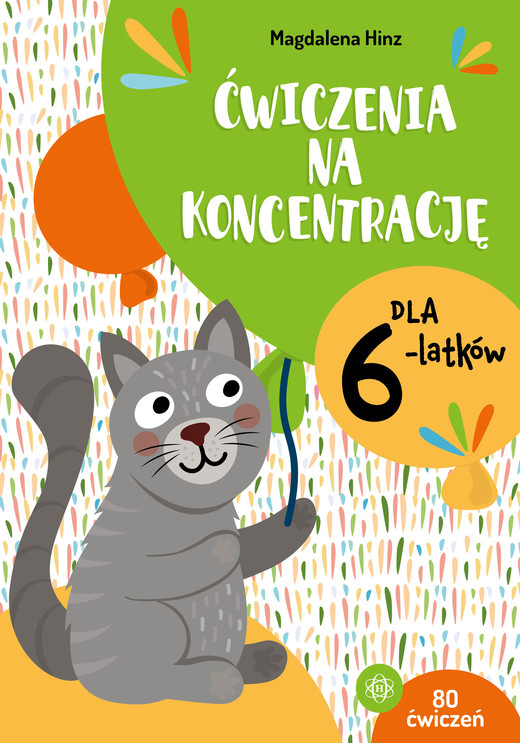 okładka Ćwiczenia na koncentrację dla 6-latków książka