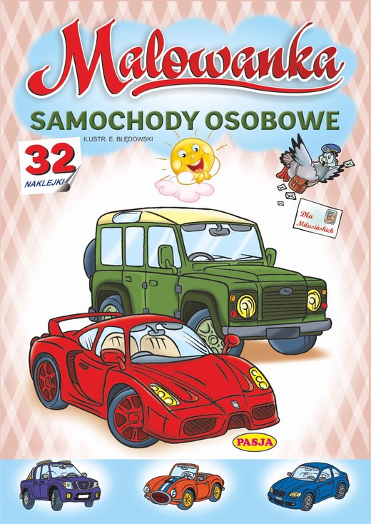 okładka Samochody osobowe. Malowanka książka