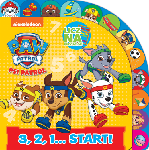 okładka 3, 2, 1… start. Licz na Przyjaciół. Psi Patrol książka | Opracowanie zbiorowe